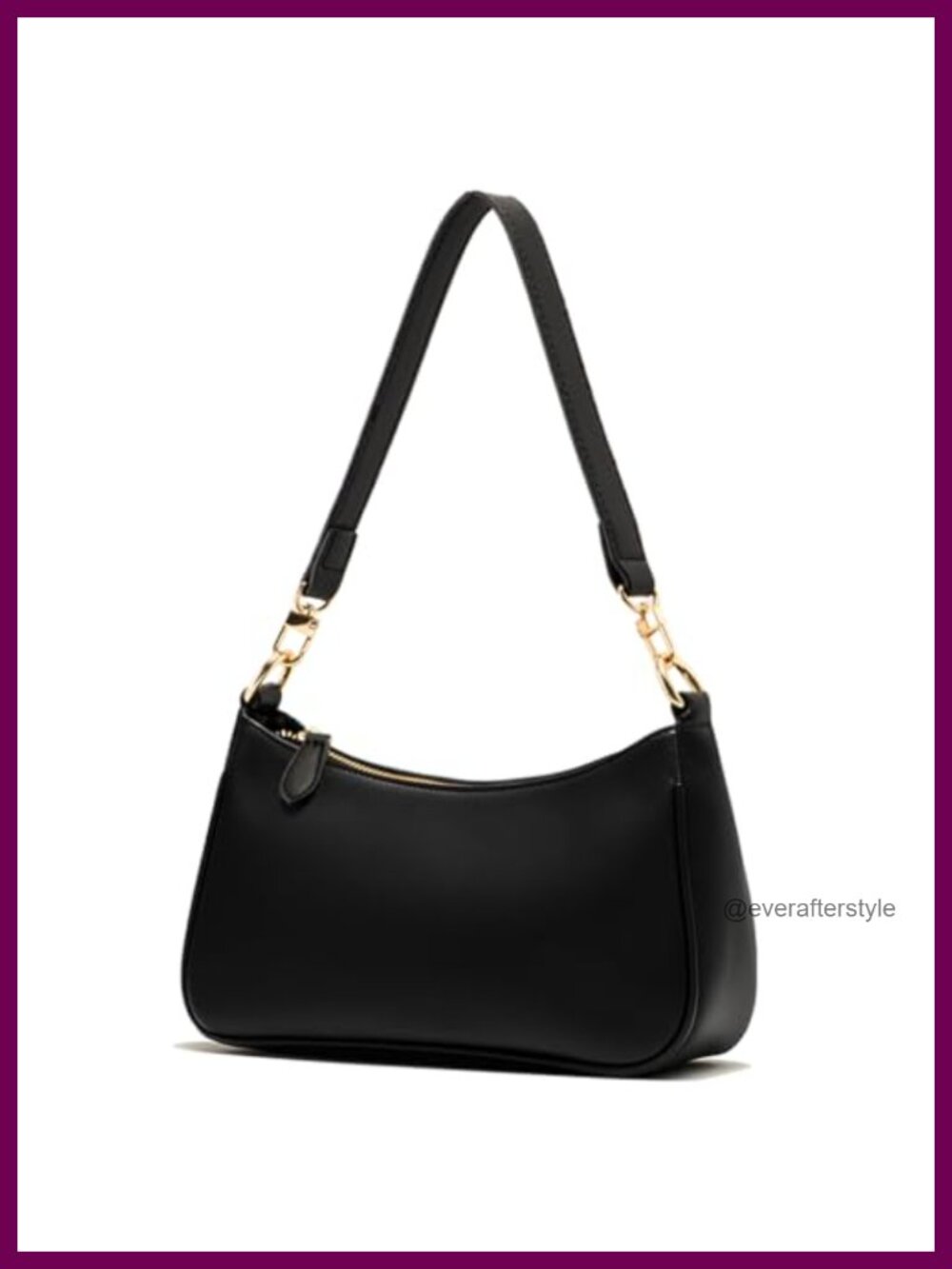 PU Leather Hobo Shoulder Bag Clutch Tote Purse Removable Chain Strap